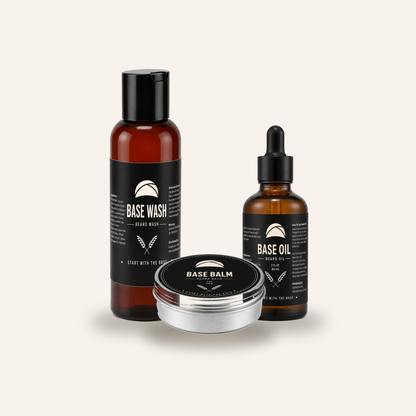 The Base Trio — Beard Wash, Oil & Balm Set